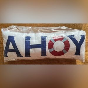 COPY - NEB “AHOY” Nautical Pillow